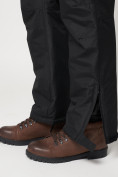 Оптом Полукомбинезон брюки горнолыжные мужские черного цвета 66414Ch в Казани, фото 17