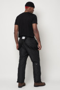 Оптом Полукомбинезон брюки горнолыжные мужские черного цвета 66414Ch в Казани, фото 4