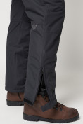 Оптом Полукомбинезон брюки горнолыжные мужские темно-серого цвета 66414TC в Казани, фото 14