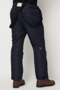Оптом Полукомбинезон брюки горнолыжные мужские темно-синего цвета 66414TS в Екатеринбурге, фото 12
