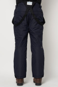 Оптом Полукомбинезон брюки горнолыжные мужские темно-синего цвета 66414TS в Казани, фото 13