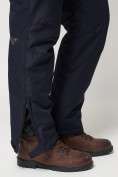 Оптом Полукомбинезон брюки горнолыжные мужские темно-синего цвета 66414TS в Казани, фото 16