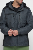 Оптом Куртка спортивная мужская с капюшоном темно-серого цвета 6652TC в Казани, фото 14