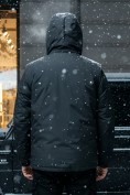 Оптом Куртка - жилетка трансформер с подогревом 2 в 1 мужская зимняя черного цвета 6668Ch, фото 6