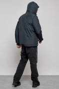 Оптом Куртка - жилетка трансформер с подогревом 2 в 1 мужская зимняя темно-синего цвета 6668TS в Екатеринбурге, фото 32