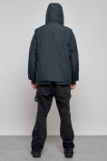 Оптом Куртка - жилетка трансформер с подогревом 2 в 1 мужская зимняя темно-синего цвета 6668TS в Екатеринбурге, фото 4
