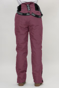 Оптом Полукомбинезон брюки горнолыжные женские бордового цвета 66789Bo в Казани, фото 16