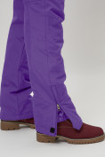 Оптом Полукомбинезон брюки горнолыжные женские фиолетового цвета 66789F в Самаре, фото 12
