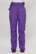 Оптом Полукомбинезон брюки горнолыжные женские фиолетового цвета 66789F, фото 13