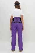 Оптом Полукомбинезон брюки горнолыжные женские фиолетового цвета 66789F, фото 9
