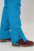 Оптом Полукомбинезон брюки горнолыжные женские голубого цвета 66789Gl в Казани, фото 12