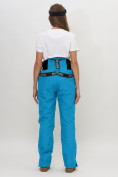Оптом Полукомбинезон брюки горнолыжные женские голубого цвета 66789Gl в Казани, фото 9