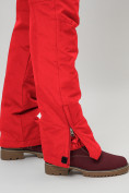 Оптом Полукомбинезон брюки горнолыжные женские красного цвета 66789Kr в Екатеринбурге, фото 12