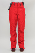 Оптом Полукомбинезон брюки горнолыжные женские красного цвета 66789Kr в Екатеринбурге, фото 13