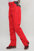 Оптом Полукомбинезон брюки горнолыжные женские красного цвета 66789Kr в Казани, фото 14