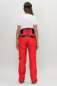 Оптом Полукомбинезон брюки горнолыжные женские красного цвета 66789Kr в Казани, фото 9