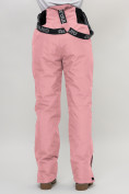 Оптом Полукомбинезон брюки горнолыжные женские розового цвета 66789R в Казани, фото 16