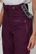 Оптом Полукомбинезон брюки горнолыжные женские темно-фиолетового цвета 66789TF в Казани, фото 10