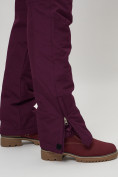 Оптом Полукомбинезон брюки горнолыжные женские темно-фиолетового цвета 66789TF в Казани, фото 12