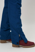 Оптом Полукомбинезон брюки горнолыжные женские темно-синего цвета 66789TS в Казани, фото 12