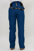 Оптом Полукомбинезон брюки горнолыжные женские темно-синего цвета 66789TS в Екатеринбурге, фото 16