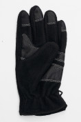 Оптом Перчатки мужские на флисе черного цвета 699Ch, фото 6