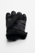 Оптом Перчатки мужские на флисе черного цвета 699Ch, фото 8