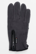 Оптом Перчатки мужские на флисе серого цвета 699Sr, фото 4
