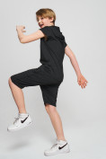 Оптом Спортивный костюм летний для мальчика темно-серого цвета 70002TC в Краснодаре, фото 2