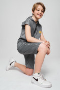 Оптом Спортивный костюм летний для мальчика светло-серого цвета 701SS в Омске, фото 9