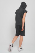 Оптом Спортивный костюм летний для мальчика серого цвета 701Sr в Астане, фото 5