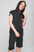 Оптом Спортивный костюм летний для мальчика темно-серого цвета 701TC, фото 6