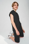 Оптом Спортивный костюм летний для мальчика темно-серого цвета 701TC в Воронеже, фото 9