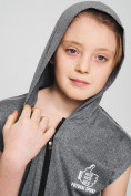 Оптом Спортивный костюм летний для мальчика светло-серого цвета 703SS в Санкт-Петербурге, фото 5