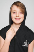 Оптом Спортивный костюм летний для мальчика темно-серого цвета 703TC в Воронеже, фото 6