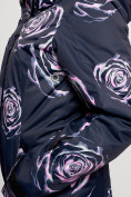 Оптом Горнолыжный костюм женский темно-синего цвета 7080TS в Казани, фото 8