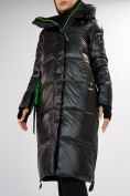 Оптом Куртка зимняя черного цвета 72101Ch в Казани, фото 10