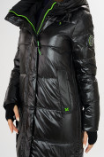 Оптом Куртка зимняя черного цвета 72101Ch в Казани, фото 12