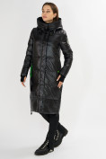 Оптом Куртка зимняя черного цвета 72101Ch в Екатеринбурге, фото 2