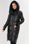 Оптом Куртка зимняя черного цвета 72101Ch в Казани, фото 6