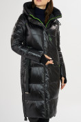 Оптом Куртка зимняя черного цвета 72101Ch в Казани, фото 8