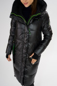 Оптом Куртка зимняя черного цвета 72101Ch в Казани, фото 9