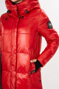 Оптом Куртка зимняя красного цвета 72101Kr, фото 11