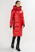 Оптом Куртка зимняя красного цвета 72101Kr в Екатеринбурге, фото 2