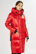 Оптом Куртка зимняя красного цвета 72101Kr, фото 4