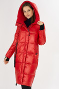 Оптом Куртка зимняя красного цвета 72101Kr, фото 5