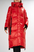 Оптом Куртка зимняя красного цвета 72101Kr, фото 8