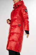 Оптом Куртка зимняя красного цвета 72101Kr, фото 9