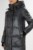 Оптом Куртка зимняя темно-серого цвета 72101TC в Омске, фото 12