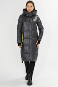 Оптом Куртка зимняя темно-серого цвета 72101TC в  Красноярске